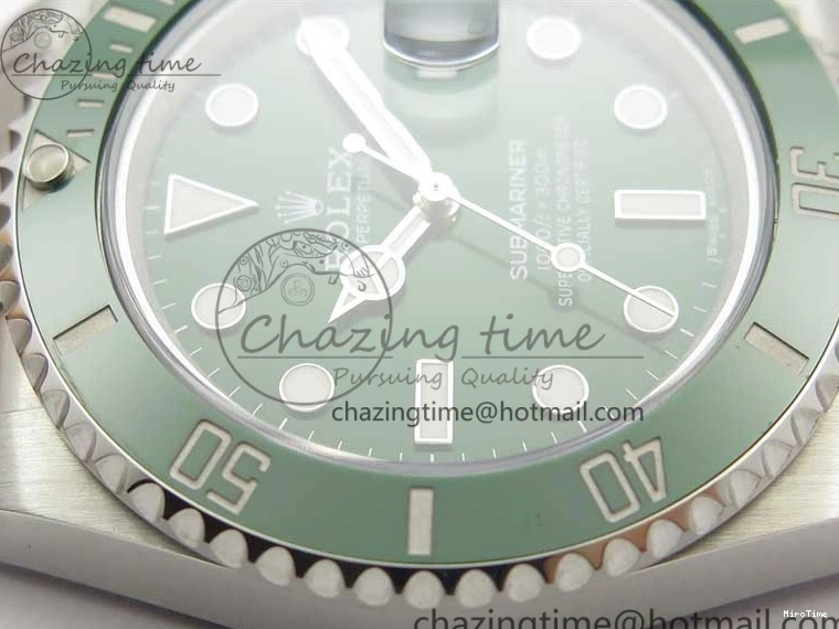 MiroTime 1228 Submariner 116610 LV Green Ceramic ZZF 904L 1:1 Best Edition on SS Bracelet SA3135 V SportInspired 3179